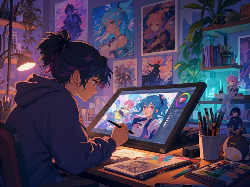 黑料 - 动漫数字艺术创作教程
